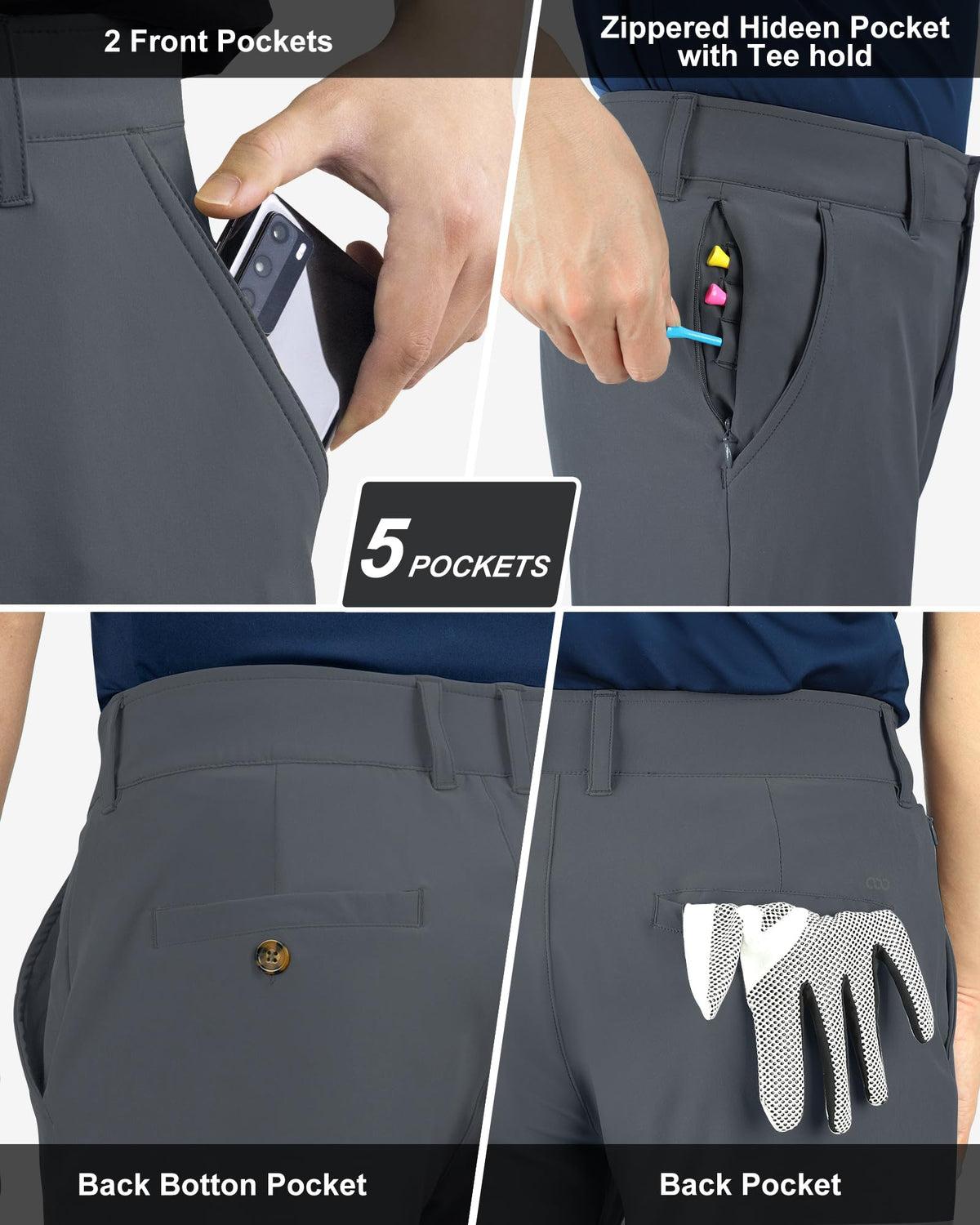 33,000ft men's pants provide UPF 50+ sun protection during bright days