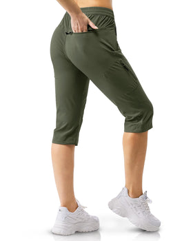 33,000ft capri pants with zipper pockets for phones and keys