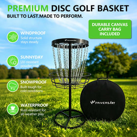 Reinforced carrying bag included with the 7RiversART basket