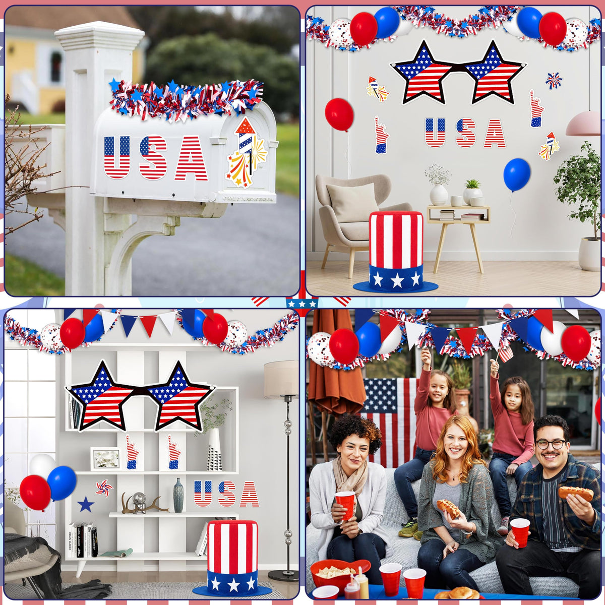 80UncleKimby patriotic glasses playful accessory for costumes and photos