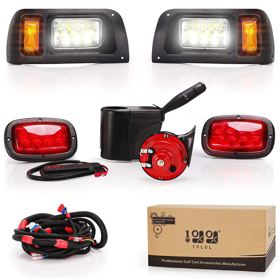 9.99WORLD MALL Club Car DS front headlights with turn signals improve night visibility