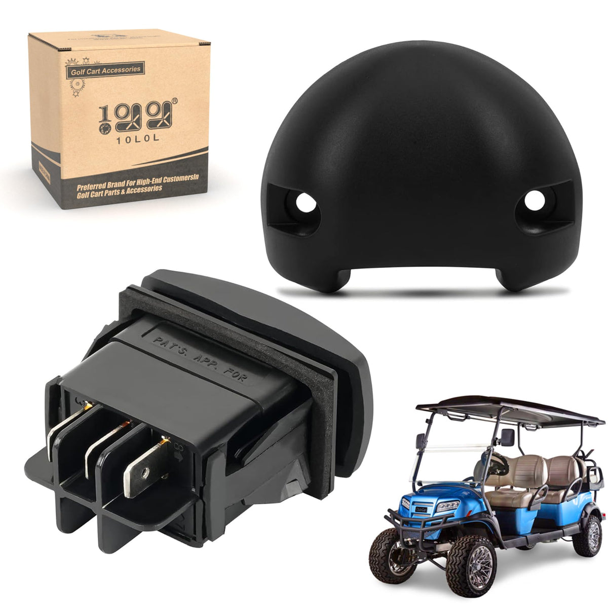9.99WORLD MALL forward-reverse switch 48V for Club Car DS provides smooth direction control.