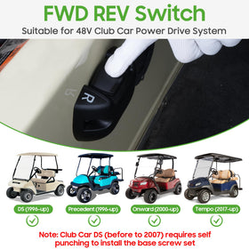 9.99WORLD MALL 48V forward-reverse switch compatibility for Club Car models in use.
