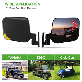 Compatible with Club Car EZGO Yamaha carts for diverse setups