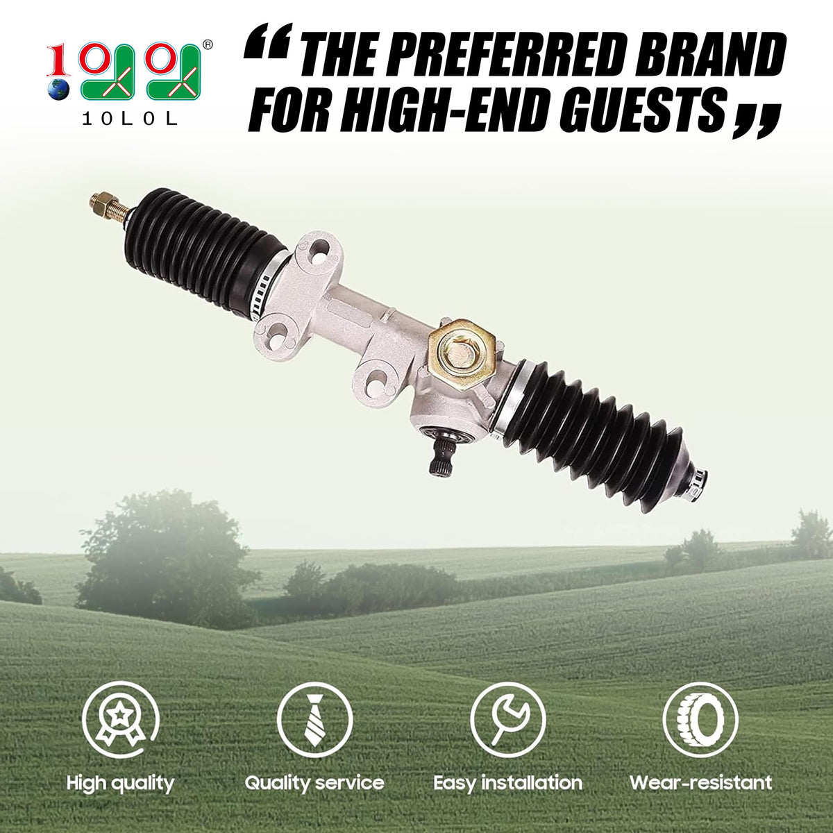 9.99WORLD MALL steering gear box side view highlighting compact housing and fit