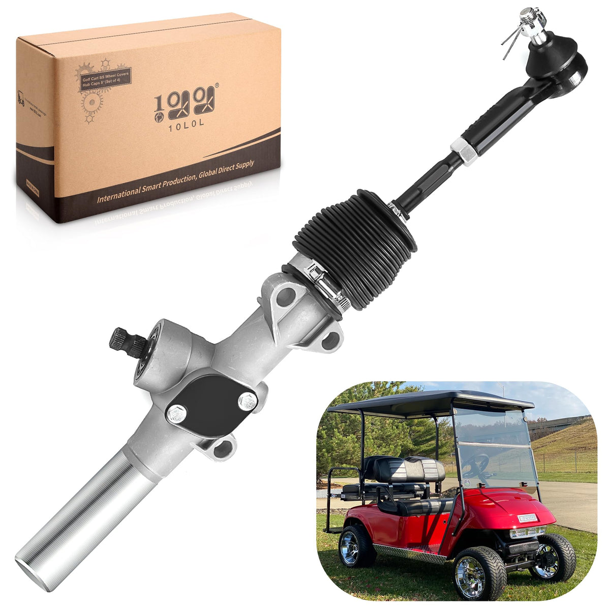9.99WORLD MALL EZGO TXT steering rack assembly delivers precise steering for golf carts.