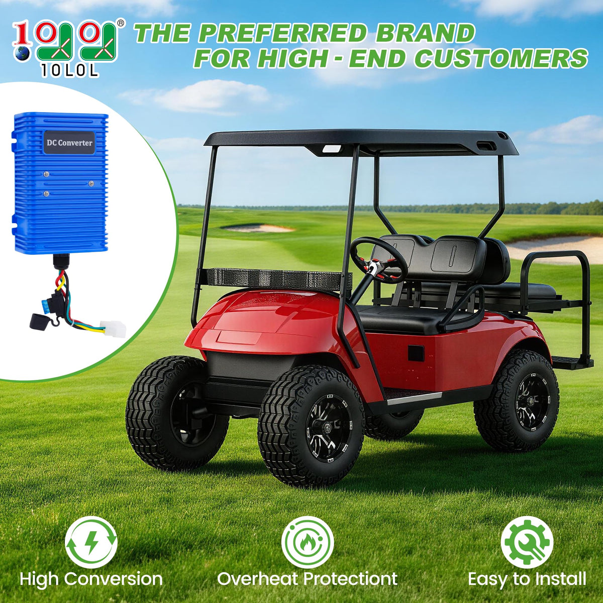 9.99WORLD MALL EZGO Club Car Yamaha compatibility powers lights reliably