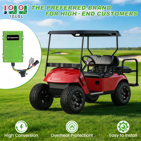 Universal fit supports Yamaha, Club Car, EZGO models for plug-and-play compatibility.