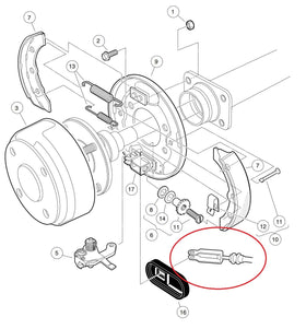 A.A logo on brake cable indicating OEM-grade replacement quality.