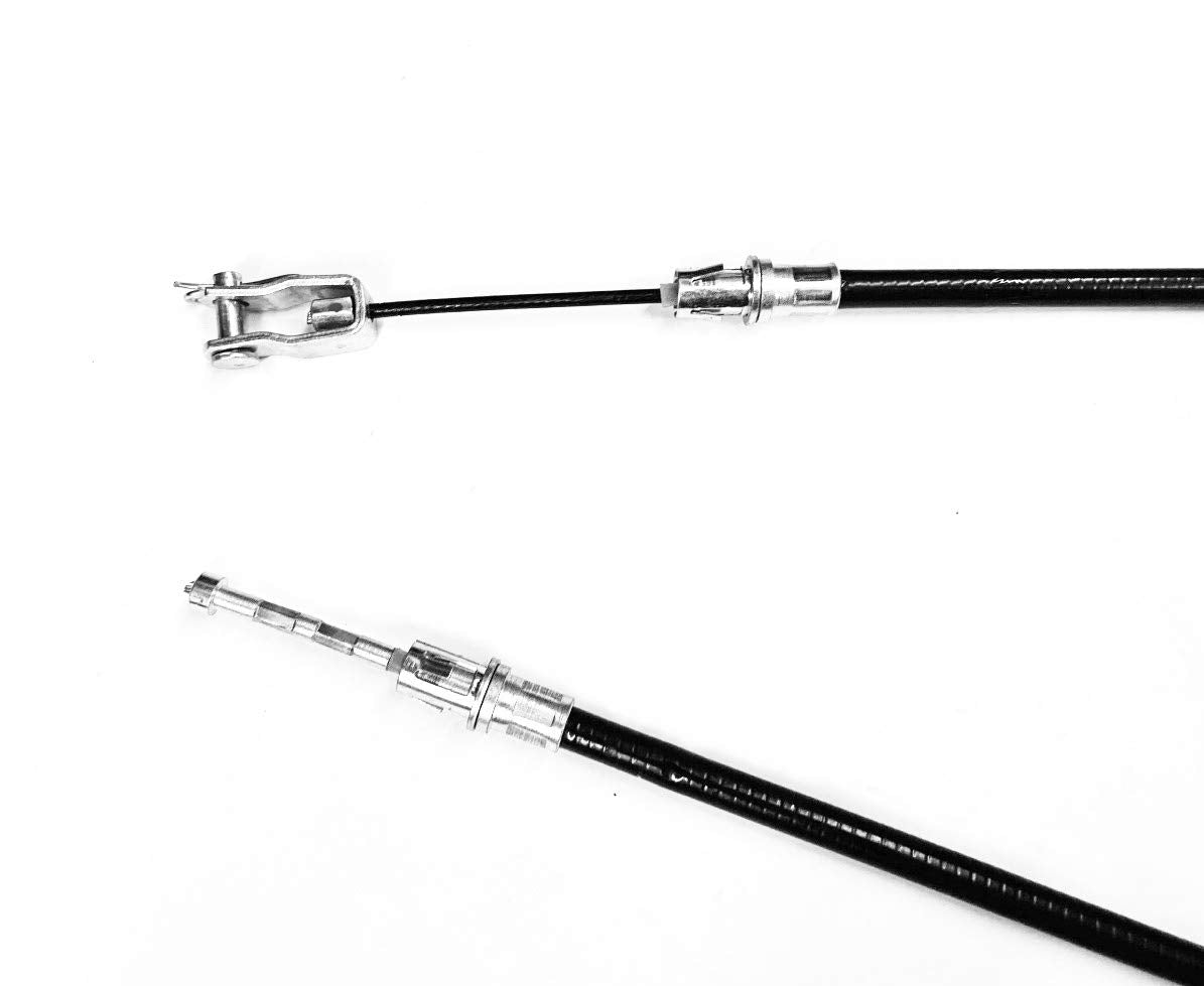 A.A brake cable packaging closeup highlighting brand quality and readiness.