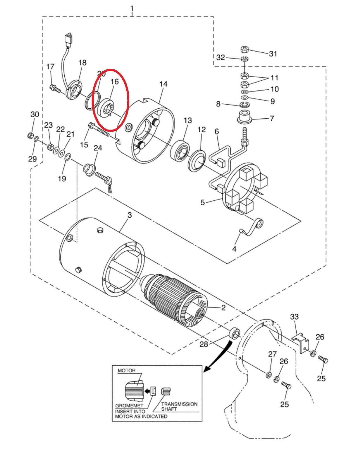 Properly installed magnet supports smooth control on 2003–2014 Yamaha carts.