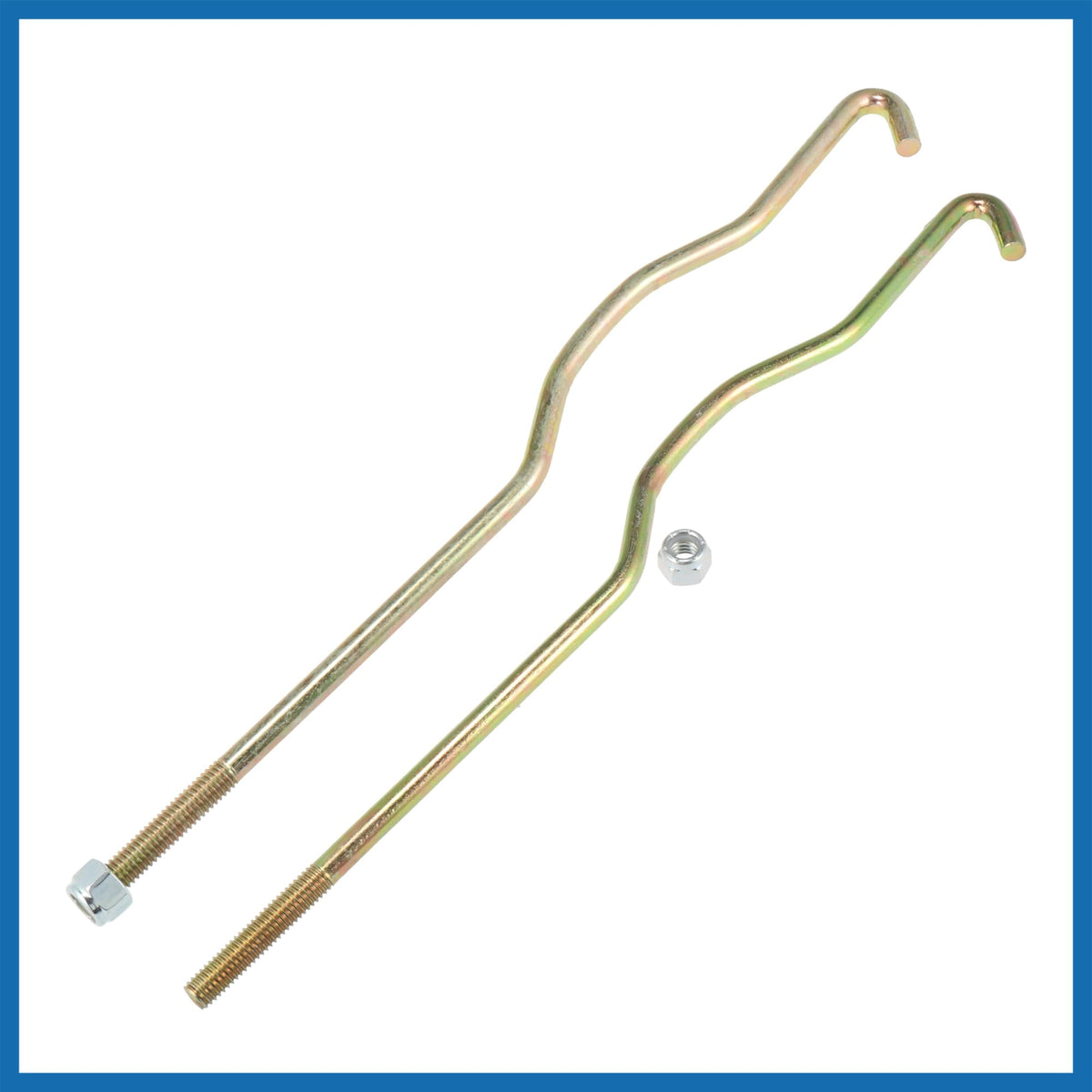 A ABSOPRO bronze-tone metal clamp offers durable battery support.