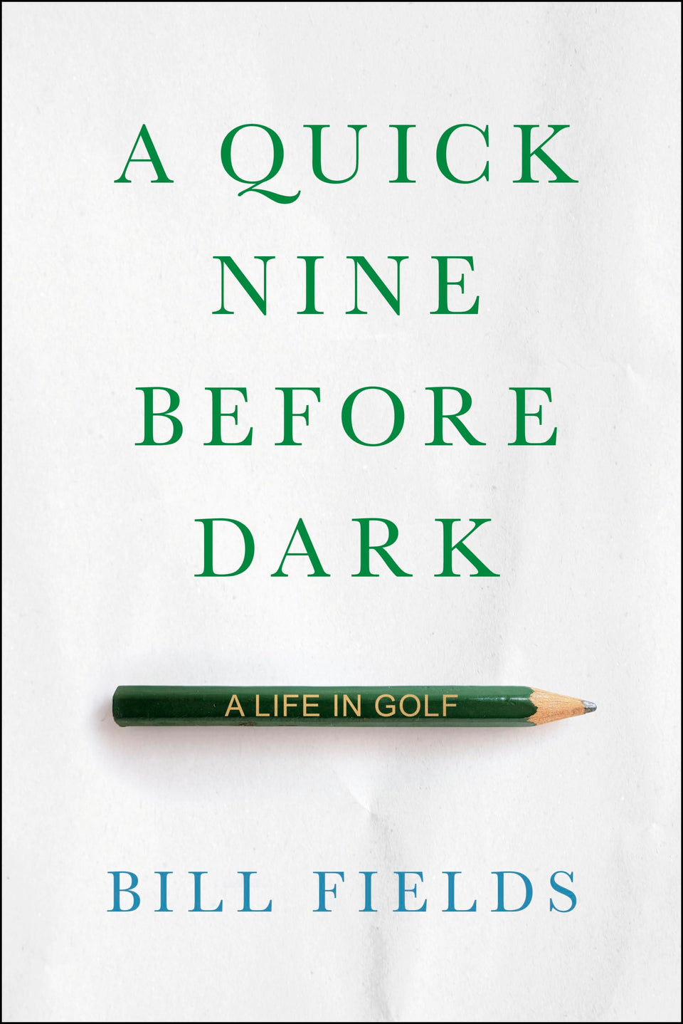 A Quick Nine Before Dark book cover, ideal for golf history fans