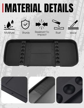 A & UTV PRO anti-slip design with divided sections keeps items in place.