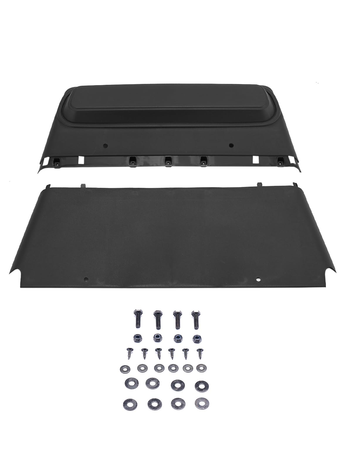 Shield protecting front area from dust and mud on EZGO TXT