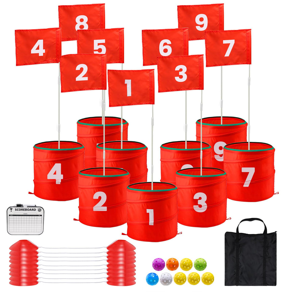 A11N SPORTS Finchley backyard golf chipping bucket game on grass for family fun