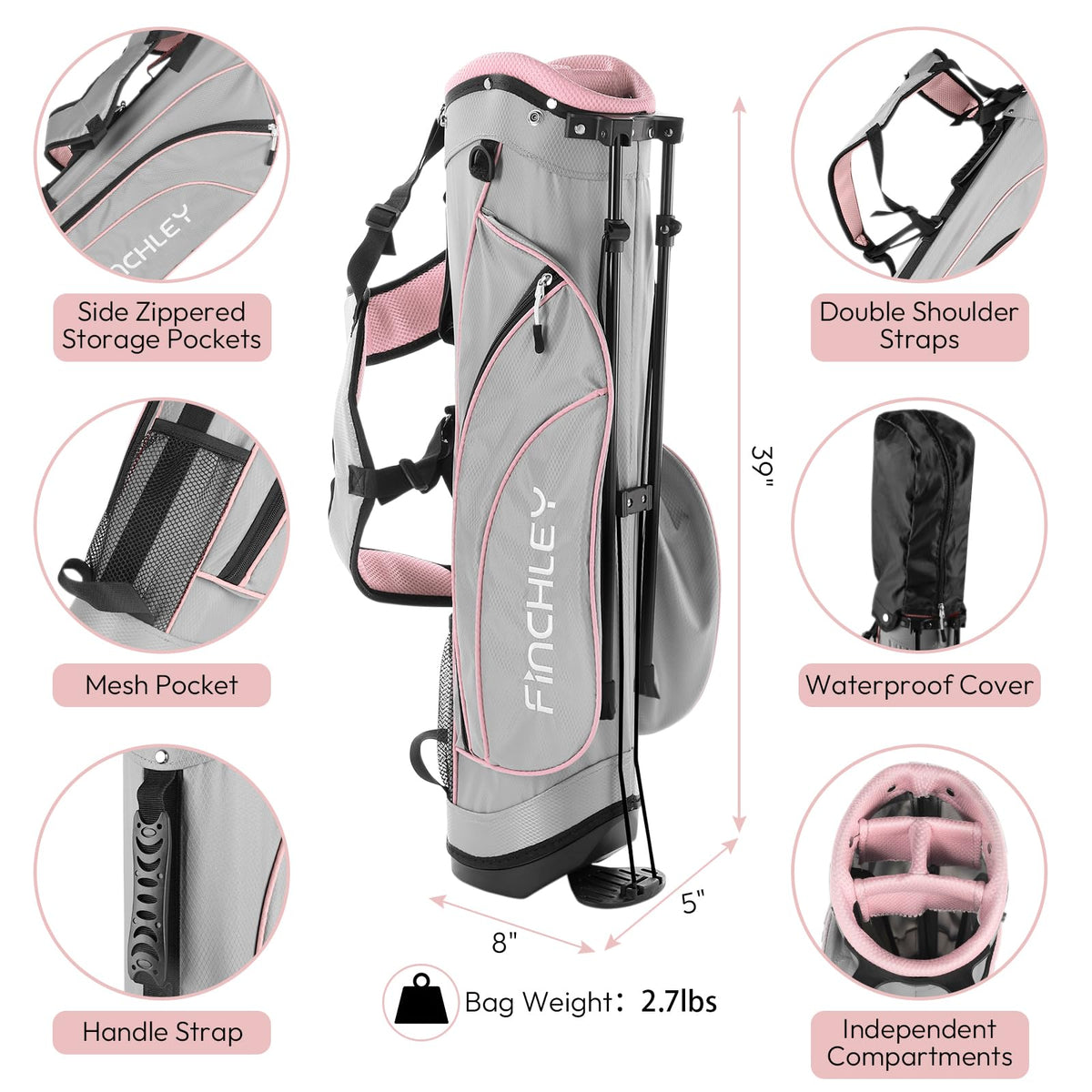 A11N SPORTS Finchley putter highlighting precise alignment for kids