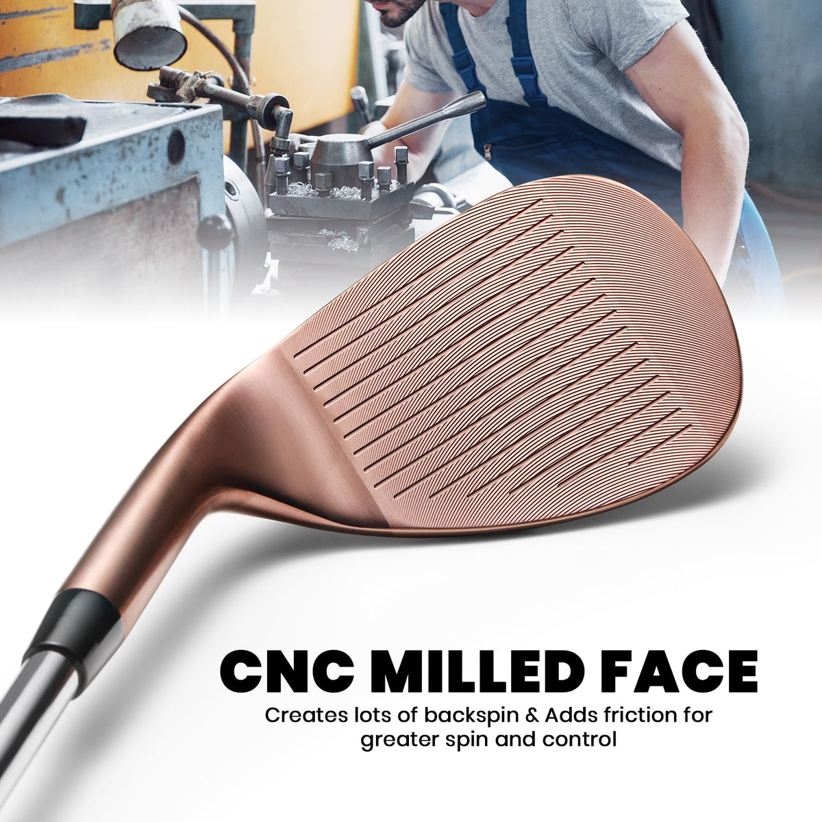 A11N Sports Finchley wedges forged-soft feel enhances touch from tight lies.