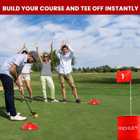 A11N SPORTS Finchley yard golf chipping demonstrates quick skill-building and family fun.