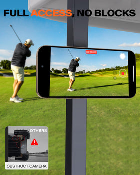 Compact, low‑profile design fits most golf carts without bulk