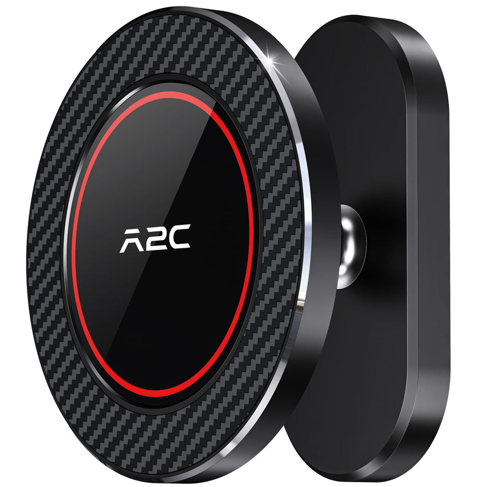 A2C Alloy magnetic golf phone holder front view for effortless phone access