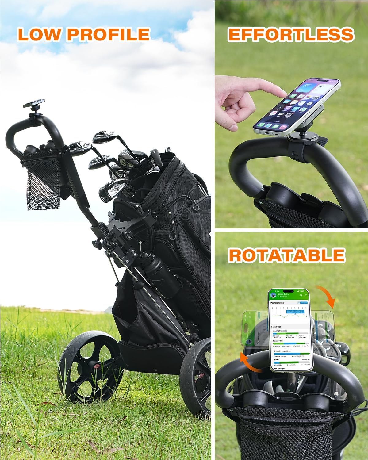 20 high-strength magnets provide reliable hold across course conditions.