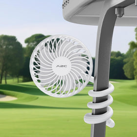 A2C golf cart fan with 360-degree gooseneck for precise airflow