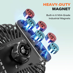 A2C golf cart fan 360 rotation for versatile airflow
