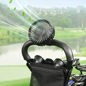 A2C rechargeable fan showing its 4000mAh battery for long-lasting cooling