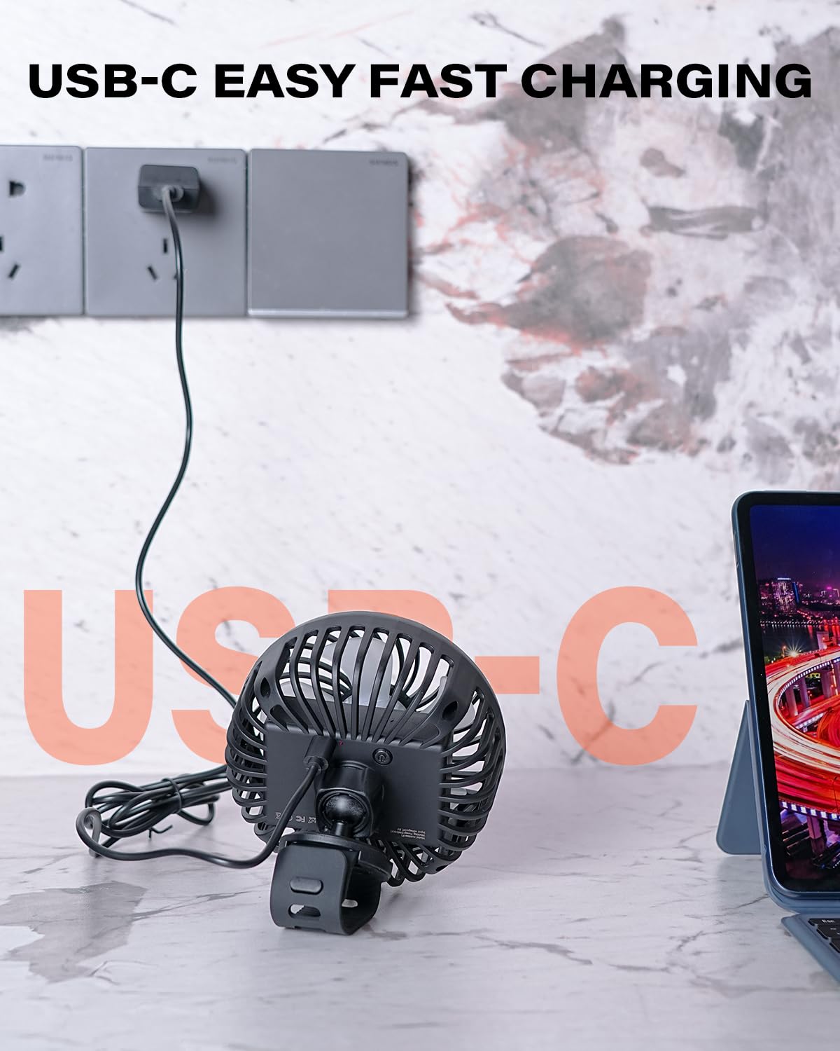 A2C three-speed settings for customizable cooling on the go