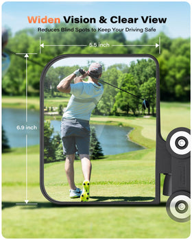 A2C no-drill installation on golf cart mirrors.