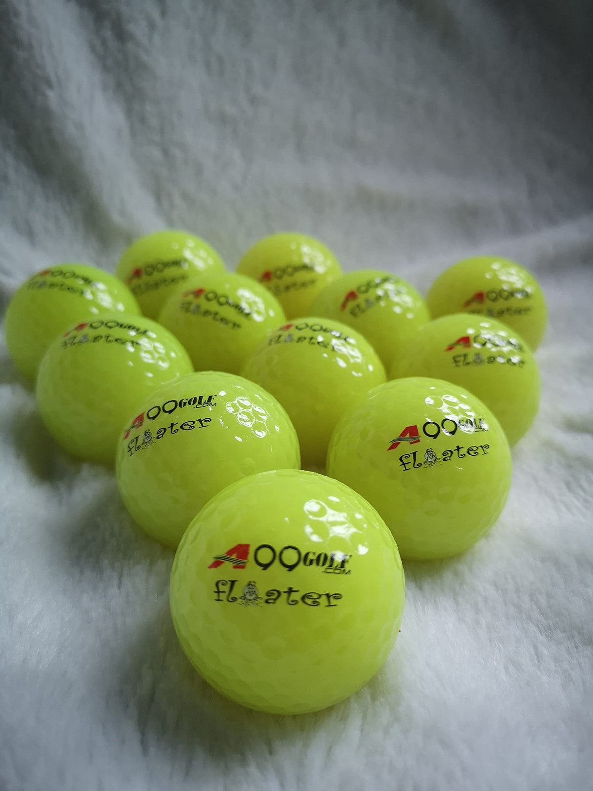 A99 Golf Floater Ball green color aids quick spotting during practice.