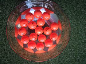 A99 Golf Floater ball on water for easy retrieval during pool practice.
