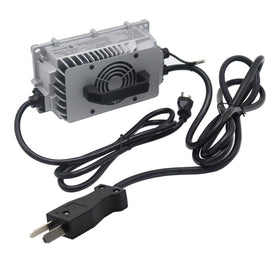 Abakoo 36V 18A charger in use on golf cart