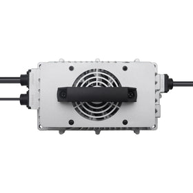 Abakoo 36V 18A charger output label shows 44.1V