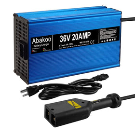 Abakoo 36V 20A charger with D-Plug for EZGO TXT in action