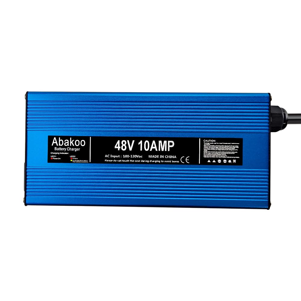 Abakoo charger with rear view showing compact, wall-ready design for home use.