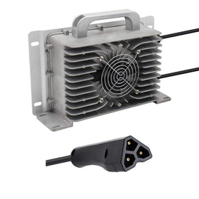 Abakoo 48V 15A golf cart charger front view showing RXV compatibility
