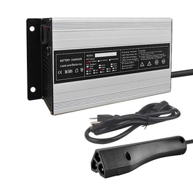 Abakoo 48V 15A RXV charger front view for fast golf cart charging.