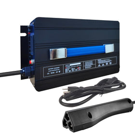 Abakoo 48V 17A RXV charger front view for fast, reliable charging.