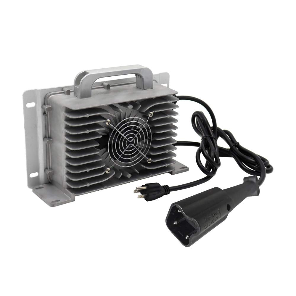 Abakoo 48V G29 charger side view shows slim profile and lightweight build