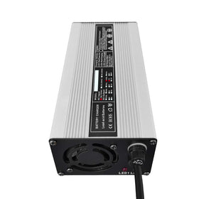 Abakoo 48V 5A charger packaging showing clear setup details.
