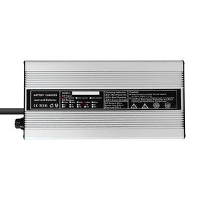 Abakoo 48V 5A RXV charger back view built for outdoor durability.