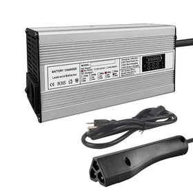 Abakoo 48v 6a rxv golf cart charger with LED display for easy monitoring.