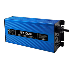 Abakoo 58.8V DC output detail supports reliable golf cart charging.