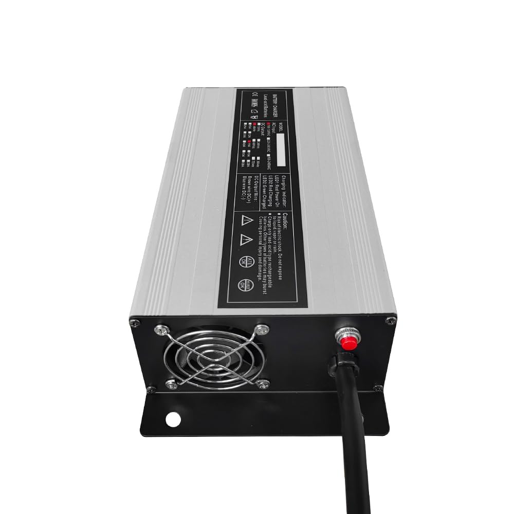 Abakoo 58.8V output label showing compatible charging for 48V packs.