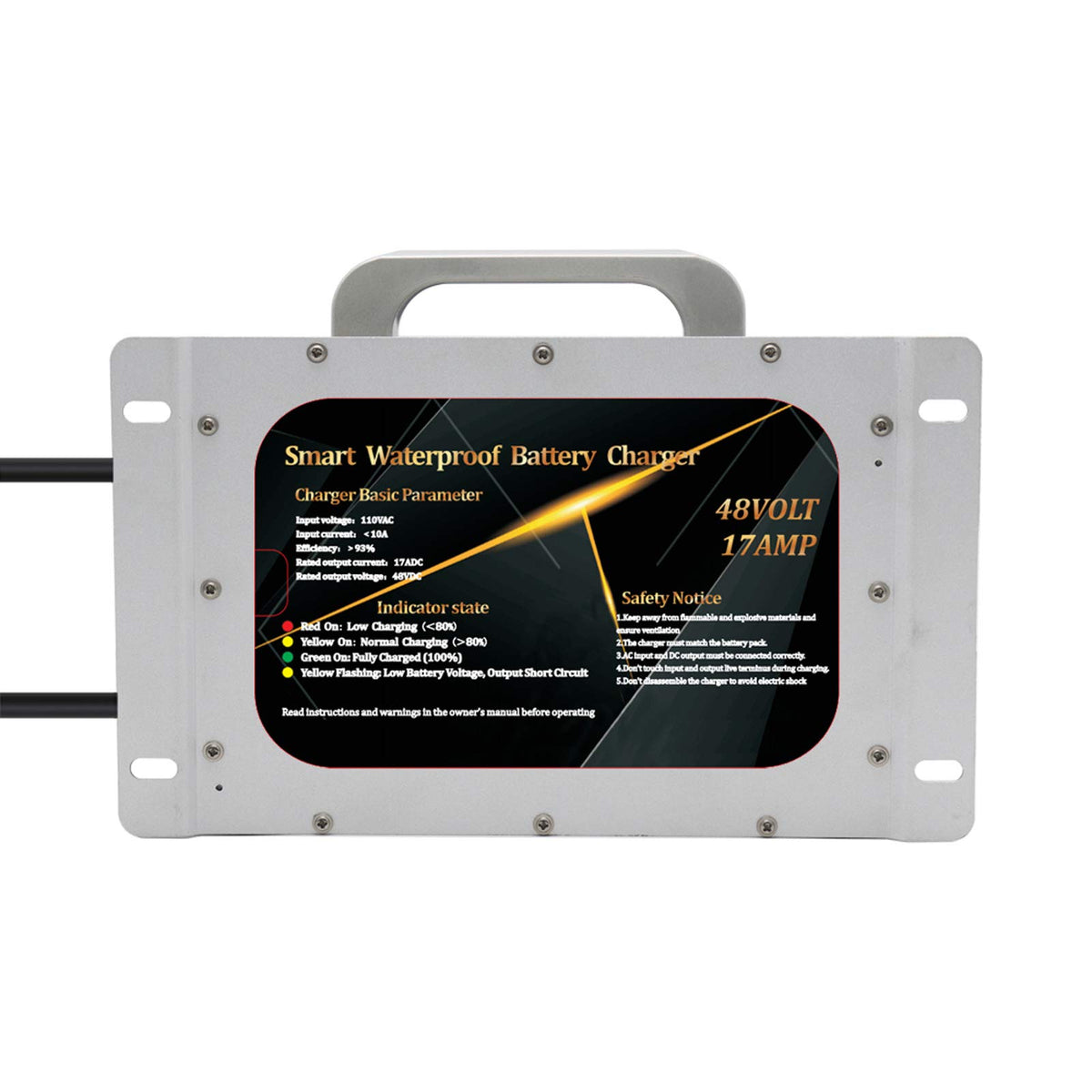 Abakoo die cast aluminum chassis with heat sink for durable charging