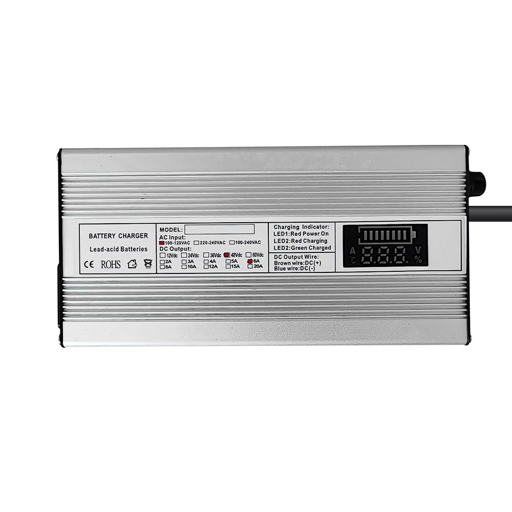 Abakoo ez-go txt rxv plug charger compatible with 48v batteries.
