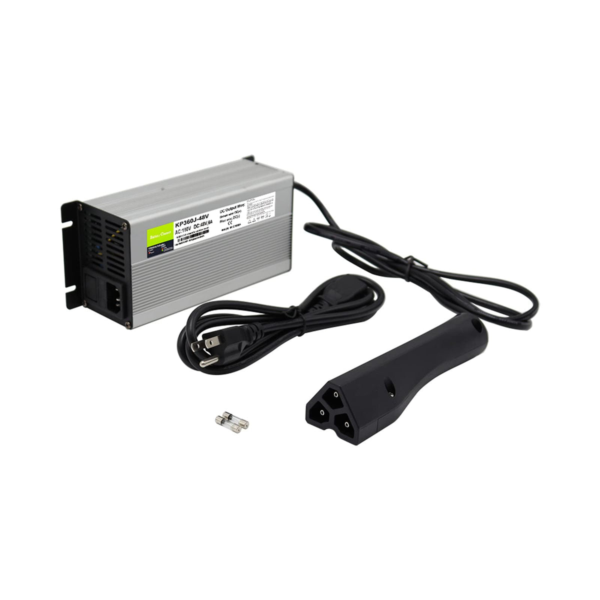 Abakoo RXV plug connection showing universal compatibility for EZGO TXT and RXV