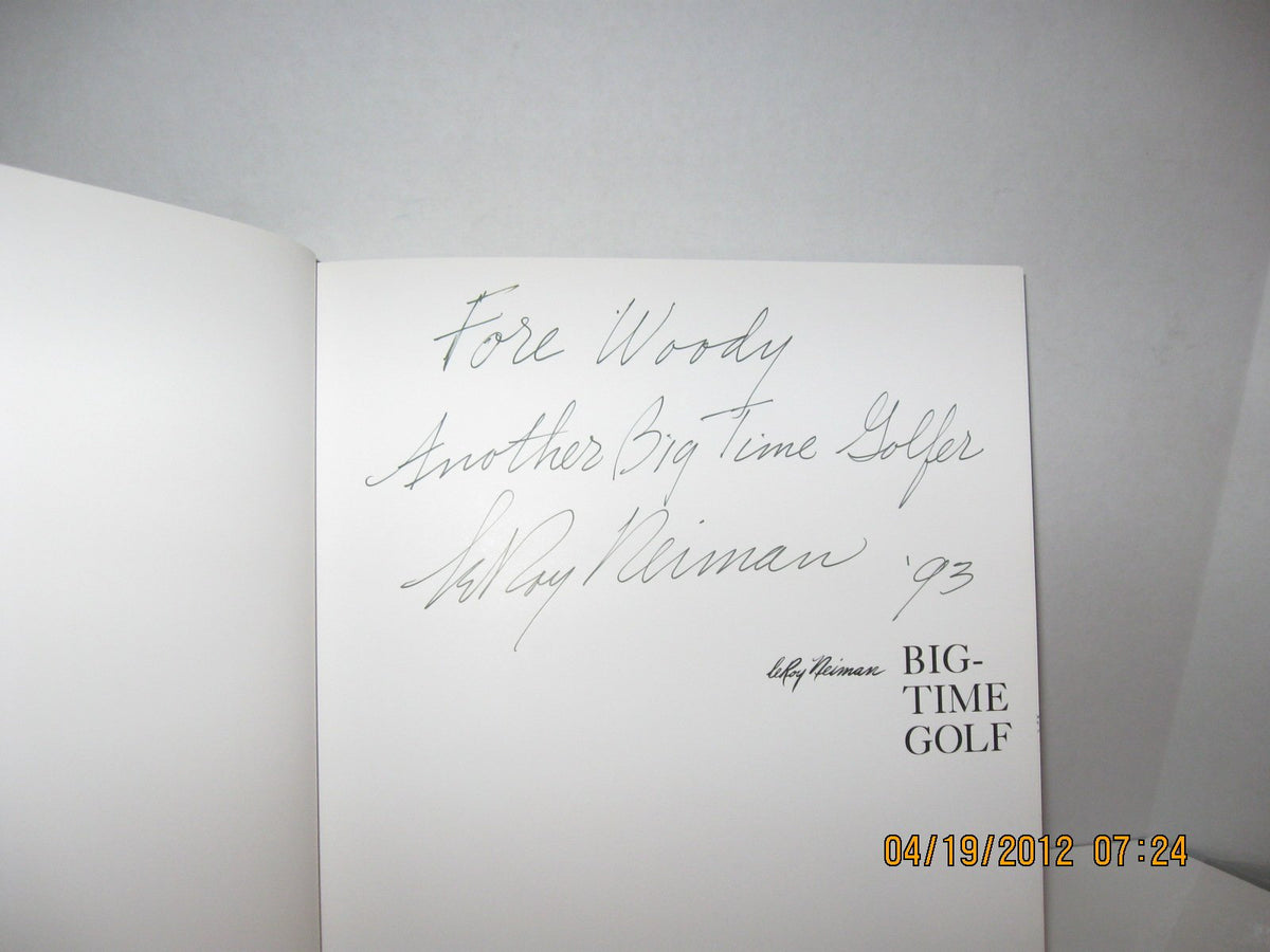 Abrams Books Big-Time Golf legends 1980s-1990s interior illustration, great for art shelves.